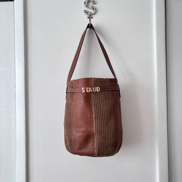 STAUD Cabana Large Raffia Tote Bag - Picture 3 of 10